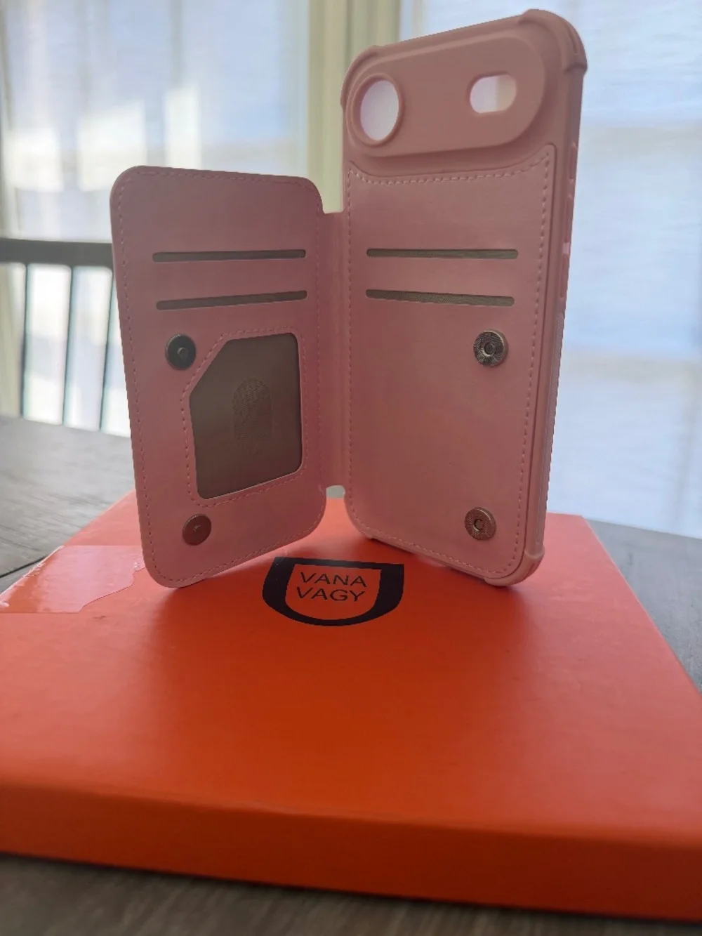 iPhone Air Wallet Case with RFID Blocking Card Holder